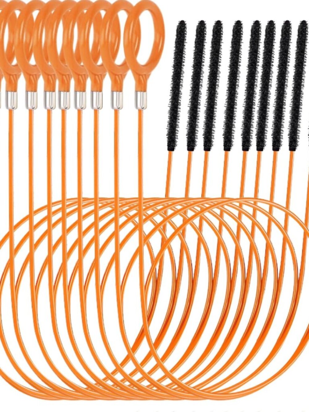 10-Pack Drain Snake Hair Catcher